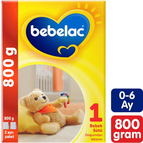 Bebelac 1 Bebek Sütü 0-6 Ay 800 Gr ürün fotoğrafı — Fiyo fiyat karşılaştırması