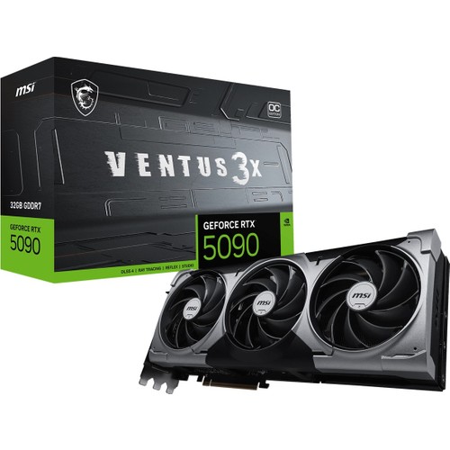 MSI GeForce RTX 5090 32G VENTUS 3X OC ürün fotoğrafı — Fiyo fiyat karşılaştırması